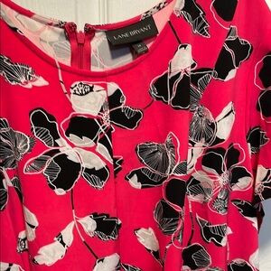 Lane Bryant Lena pink and black dress.